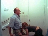 Professor Gets Quick Blowjob In A School Toilet